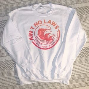 Ain’t No Laws. Ombre logo crewneck